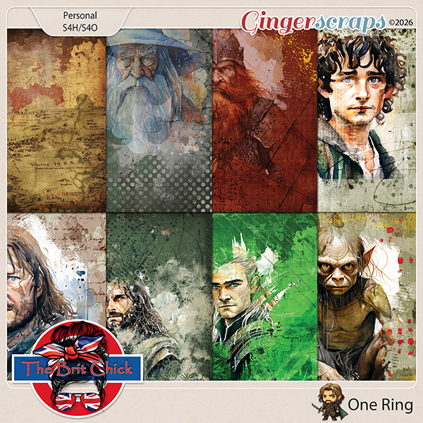 One Ring Artsy Papers By The Brit Chick