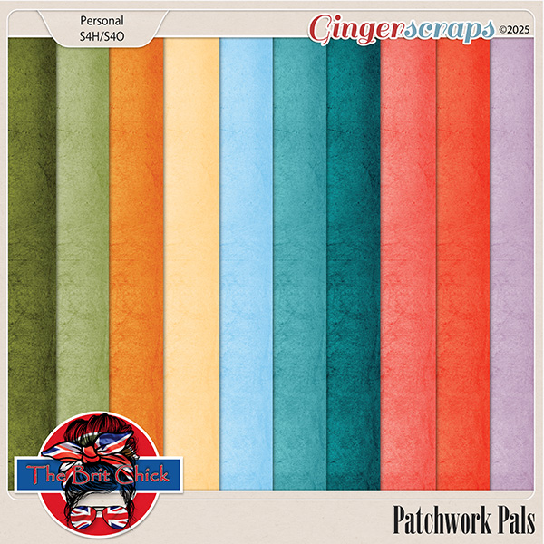 Patchwork Pals Solid Papers By The Brit Chick