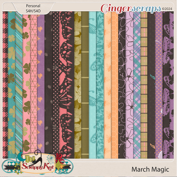 March Magic Patterned Paper Pack by The Scrappy Kat