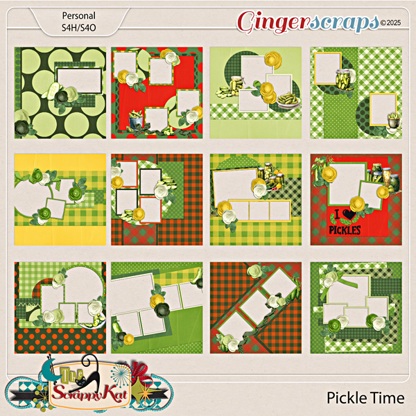 Pickle Time Quick Pages by The Scrappy Kat