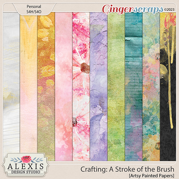 Crafting: A Stroke of the Brush - Painted Papers