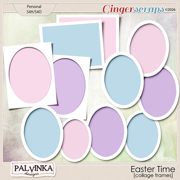 Easter Time Collage Frames by Palvinka Designs