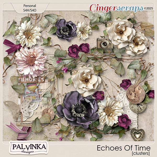 Echoes Of Time Clusters by Palvinka Designs