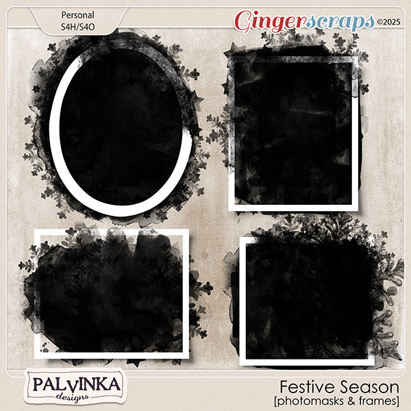 Festive Season Photomasks and Frames by Palvinka Designs