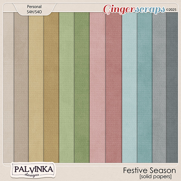 Festive Season Solid Papers by Palvinka Designs