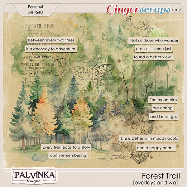 Forest Trail Overlays and WA by Palvinka Designs