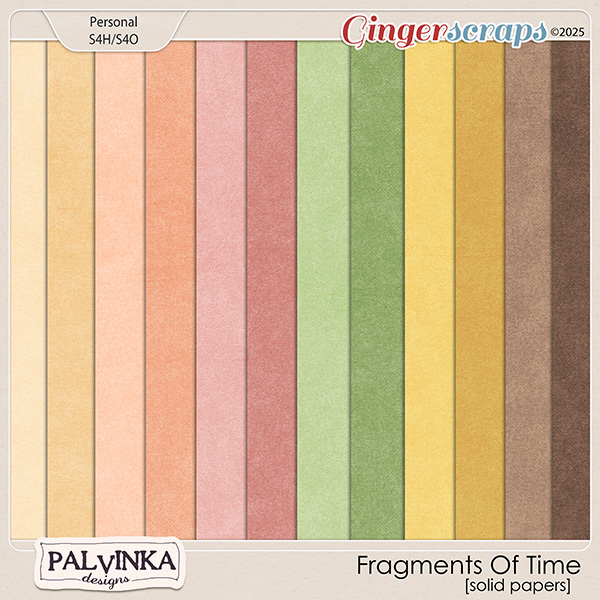 Fragments Of Time Solid Papers by Palvinka Designs