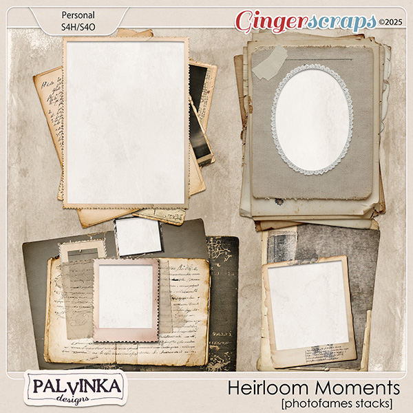 Heirloom Moments Photoframes Stack by Palvinka Designs