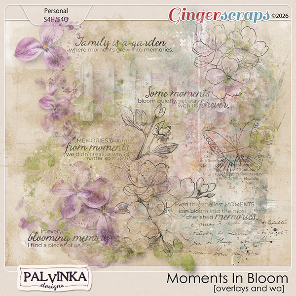 Moments In Bloom Overlays and WA by Palvinka Designs