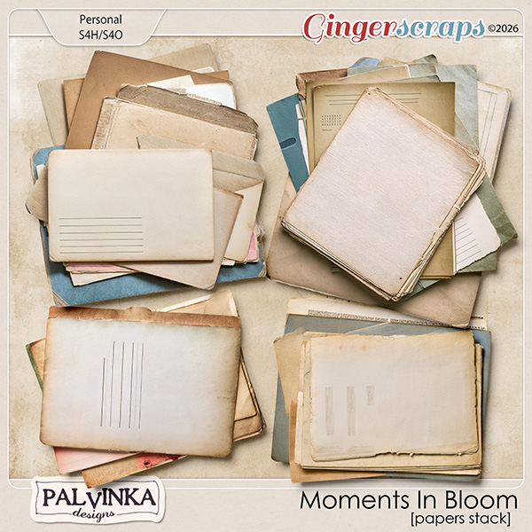 Moments In Bloom Papers Stack by Palvinka Designs