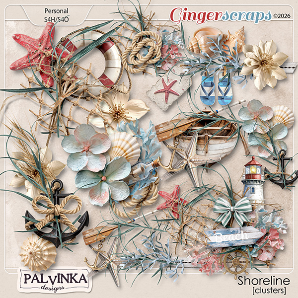 Shoreline Clusters by Palvinka Designs