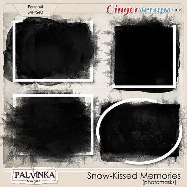 Snow-Kissed Memories Photomasks and Frames by Palvinka Designs