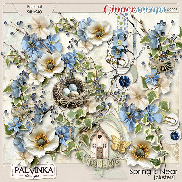 Spring Is Near Clusters by Palvinka Designs