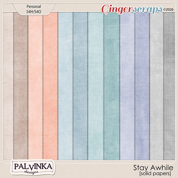 Stay Awhile Solid Papers by Palvinka Designs