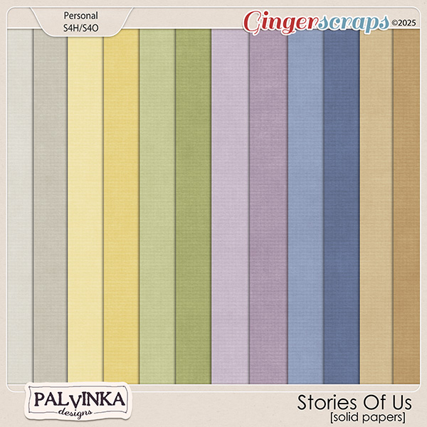 Stories Of Us Solid Papers by Palvinka Designs