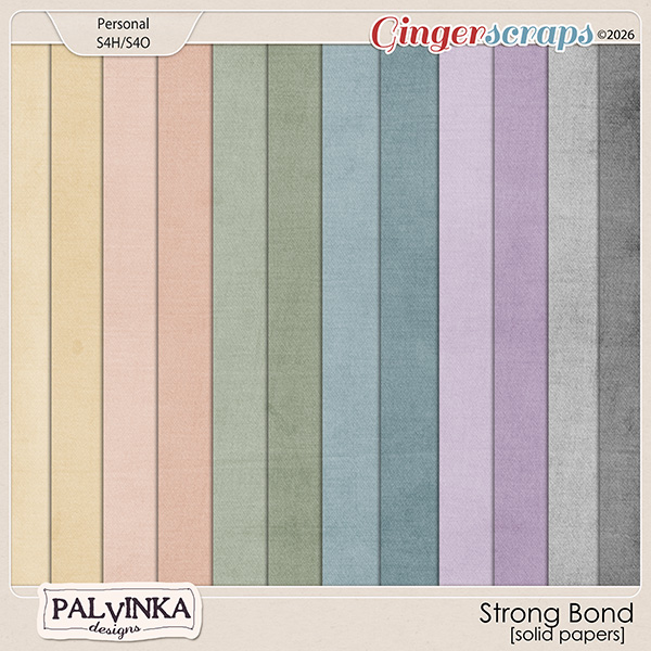 Strong Bond Solid Papers by Palvinka Designs