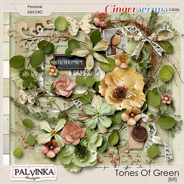 Tones Of Green Kit by Palvinka Designs