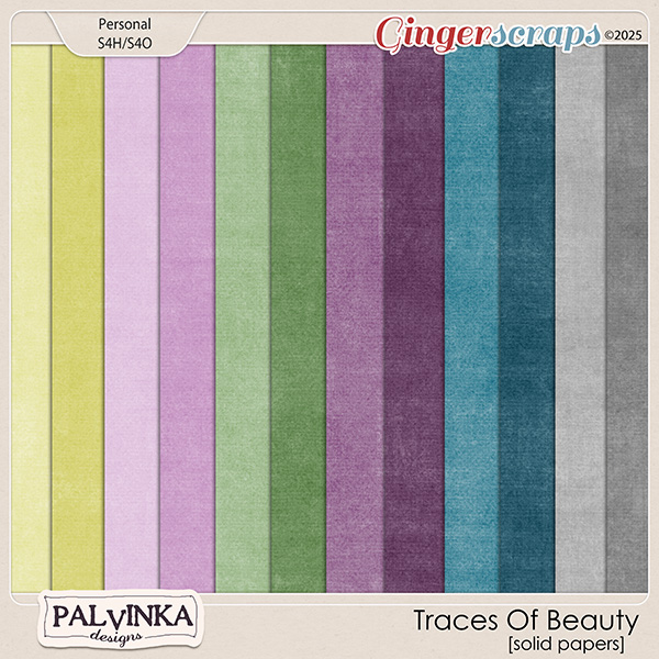 Traces Of Beauty Solid Papers by Palvinka Designs
