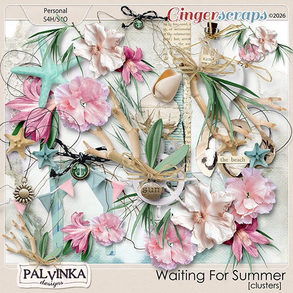 Waiting For Summer Clusters by Palvinka Designs