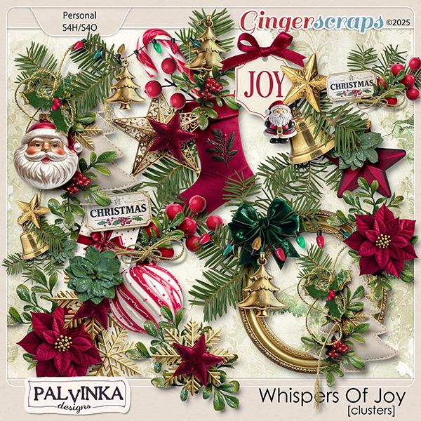 Whispers Of Joy Clusters by Palvinka Designs