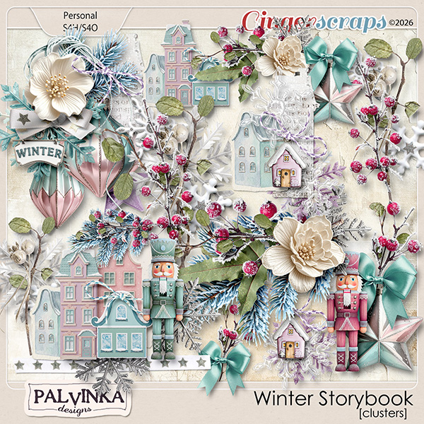 Winter Storybook Clusters by Palvinka Designs