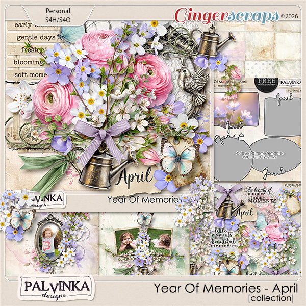 Year Of Memories - April Collection by Palvinka Designs