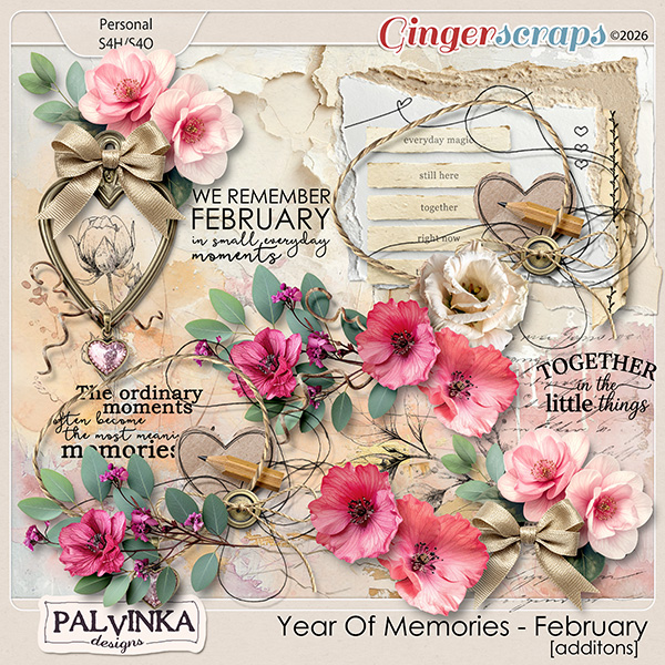 Year Of Memories - February Additions by Palvinka Designs