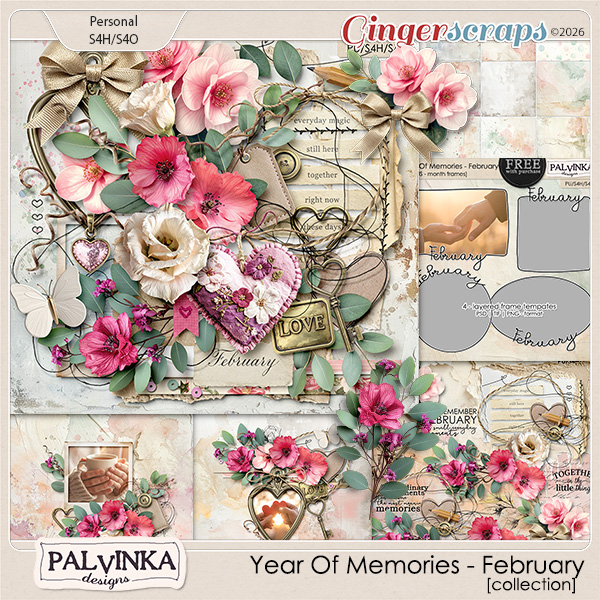 Year Of Memories - February Collection by Palvinka Designs