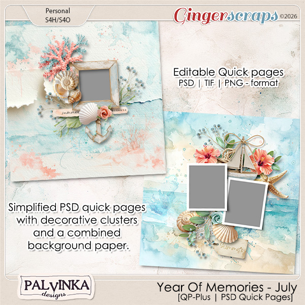  Year Of Memories - July QP-Plus by Palvinka Designs
