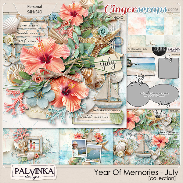 Year Of Memories - July Collection by Palvinka Designs