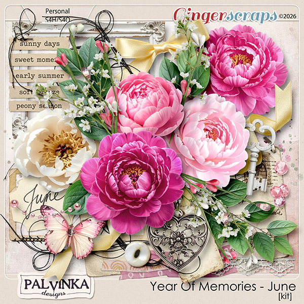 Year Of Memories - June Kit by Palvinka Designs