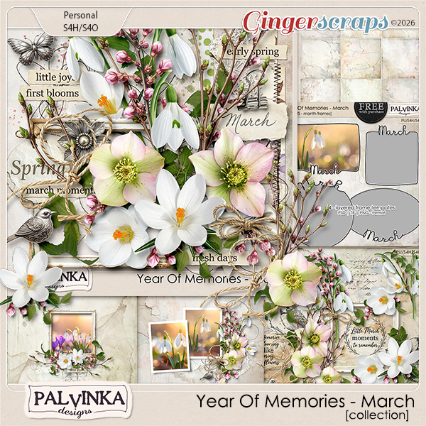 Year Of Memories - March Collection by Palvinka Designs