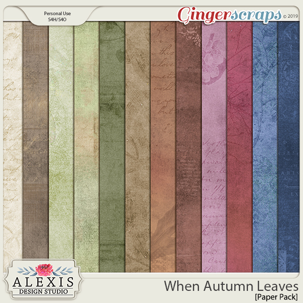 When Autumn Leaves - Paper Pack