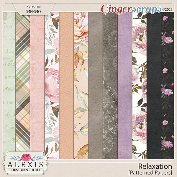 Relaxation - Patterned Papers