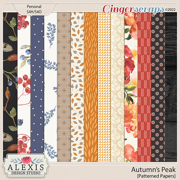 Autumn's Peak - Patterned Papers