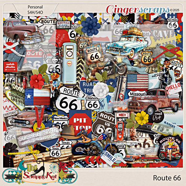 Route 66 Kit by The Scrappy Kat