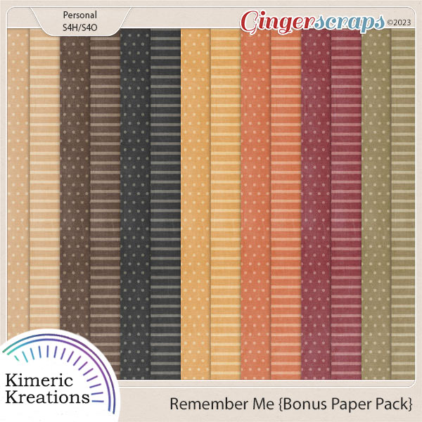 Remember Me Bonus Papers by Kimeric Kreations     