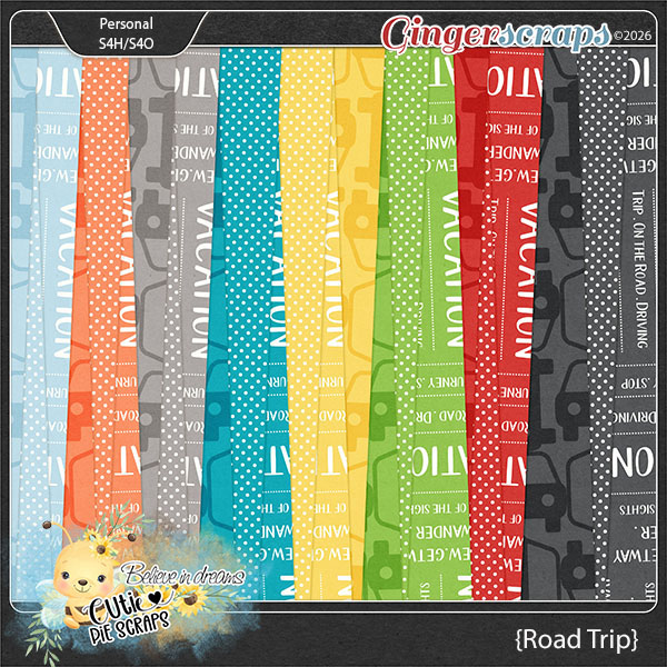 Road Trip Pattern Papers