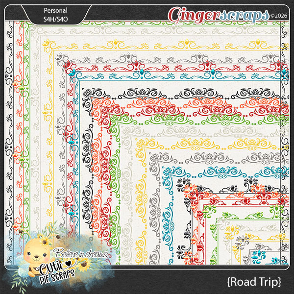 Road Trip Page Borders