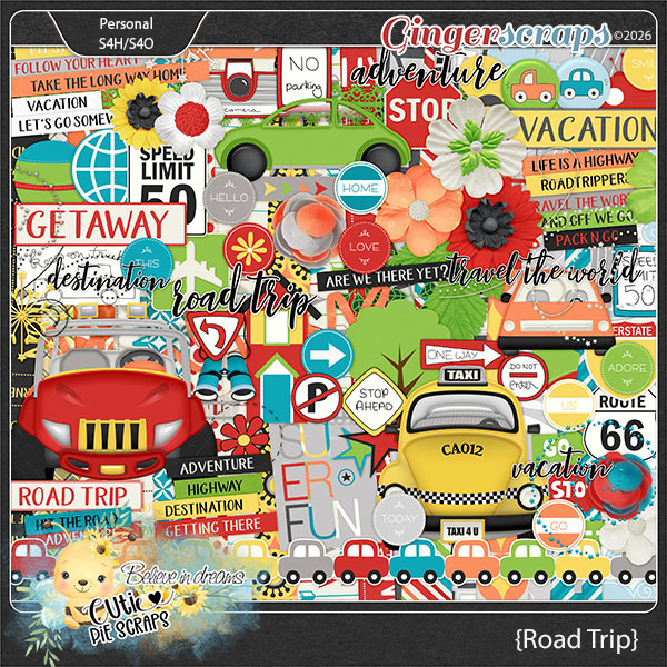 Road Trip Page Kit