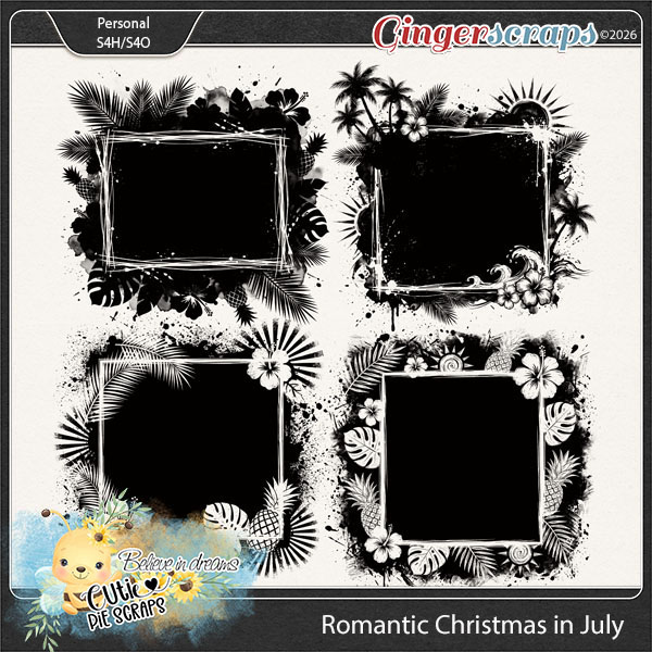 Romantic Christmas In July Photo Masks