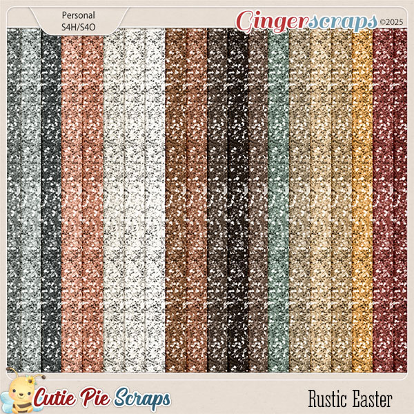 Rustic Easter Glitter Sheets