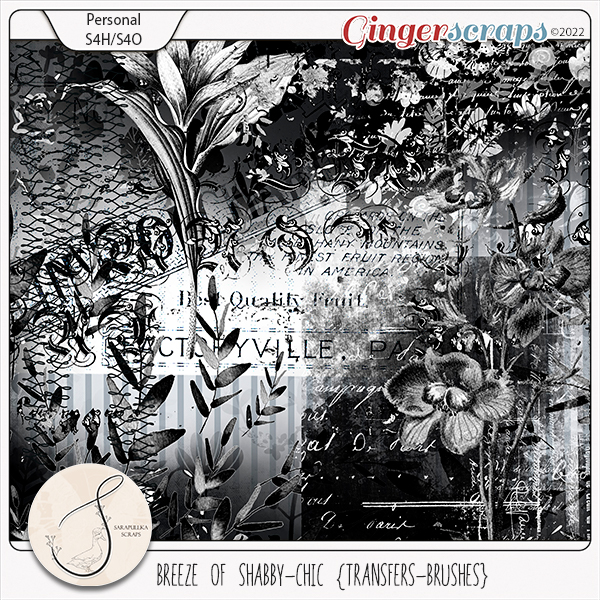 Breeze Of Shabby-Chic Transfers Brushes