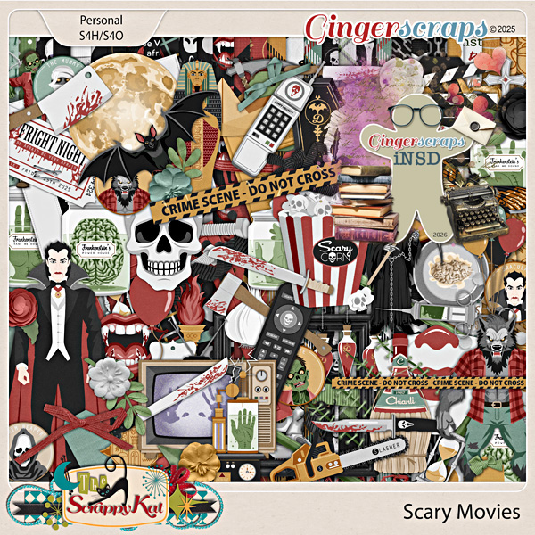 Scary Movies Kit by The Scrappy Kat