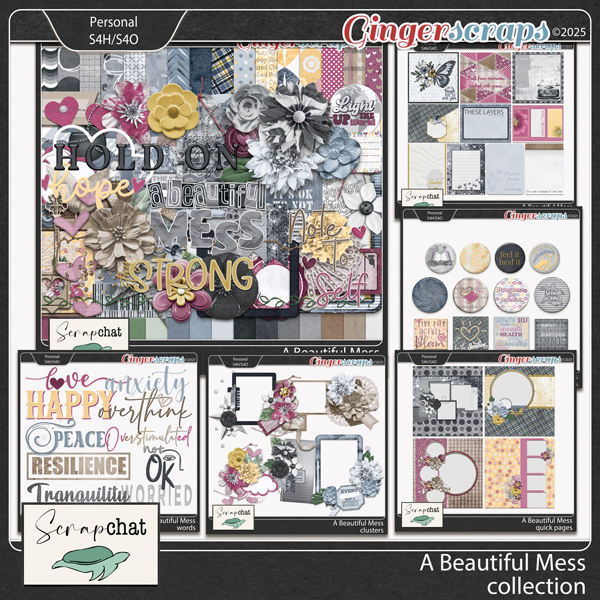 A Beautiful Mess Collection by ScrapChat Designs