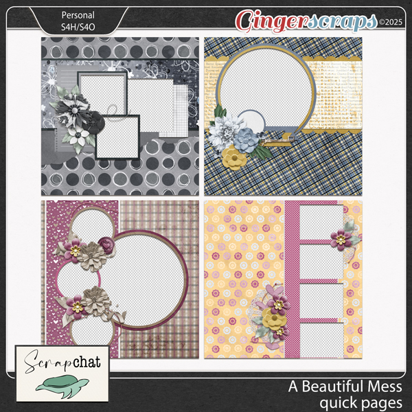 A Beautiful Mess Quick Pages by ScrapChat Designs