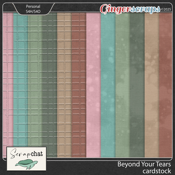 Beyond Your Tears Solid Papers by ScrapChat Designs