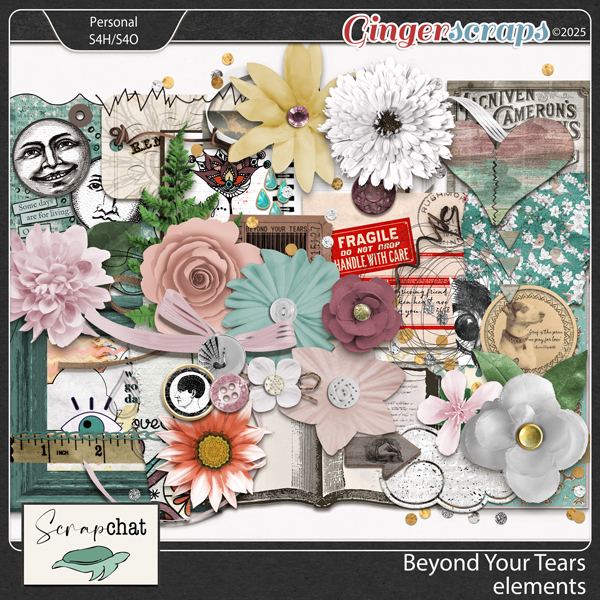 Beyond Your Tears Elements by ScrapChat Designs