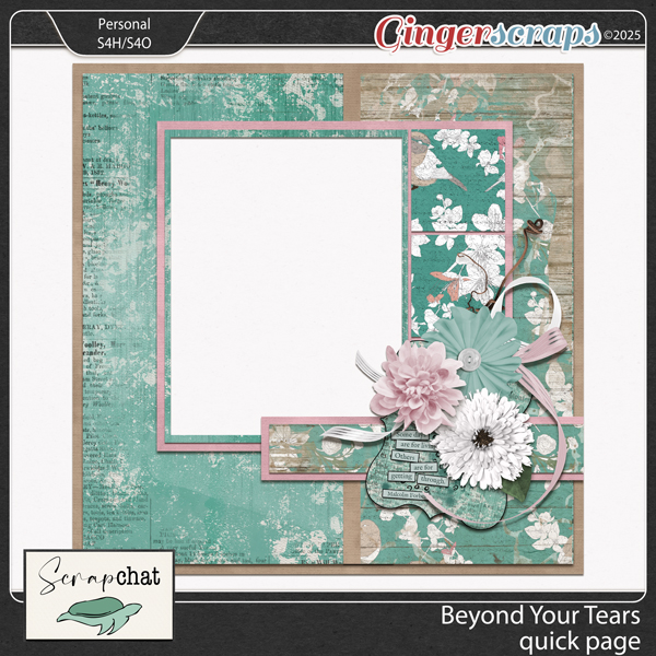 Beyond Your Tears Quick Page by ScrapChat Designs