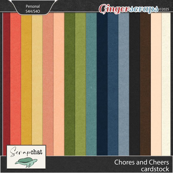 Chores and Cheers Cardstock by ScrapChat Designs
